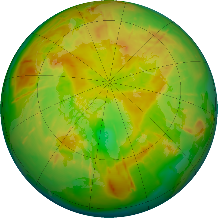 Arctic ozone map for 01 June 2010